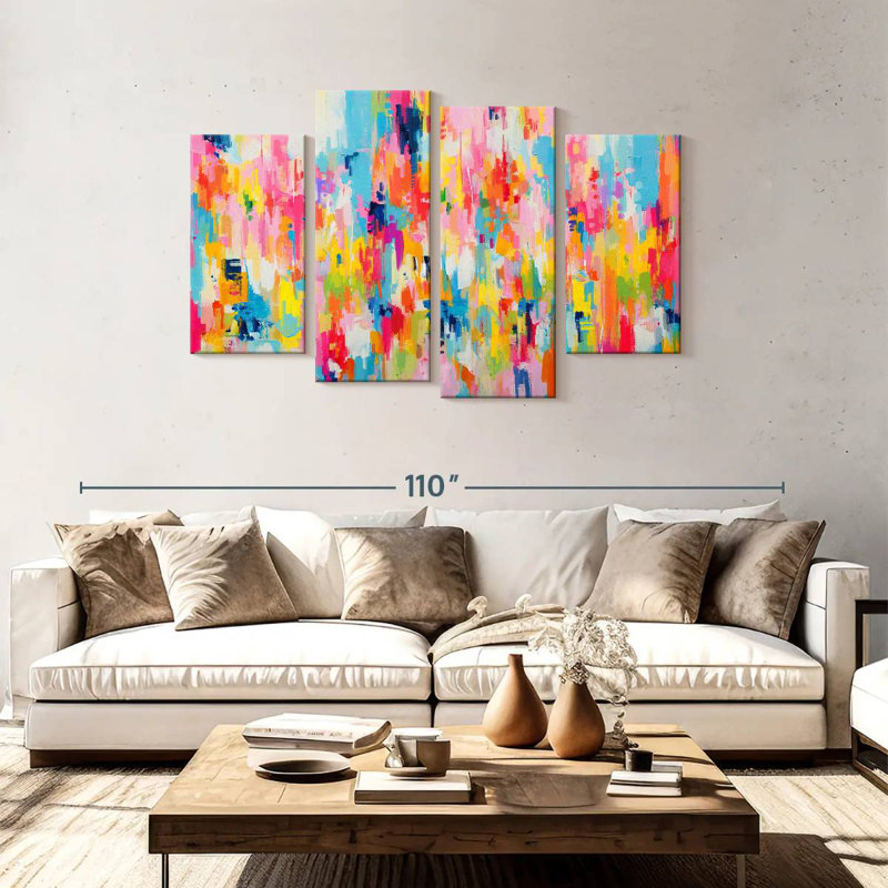 Avery Springtime Pigments I, 48" H x 75" W