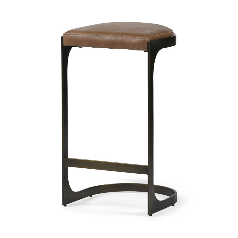 Tabouret de bar et de comptoir Nishimura, Brun, Tabouret de bar (siège d'une hauteur de 30 po)