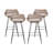 Aranza Polyethylene (PE) Wicker Outdoor 29.25'' Bar Stool with Cushion-1814252953
