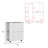 Bar Cart Two Pull-Down Door Cabinets And Two Open Shelves-470834381