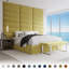 Panneau mural velours dans un mousse olive