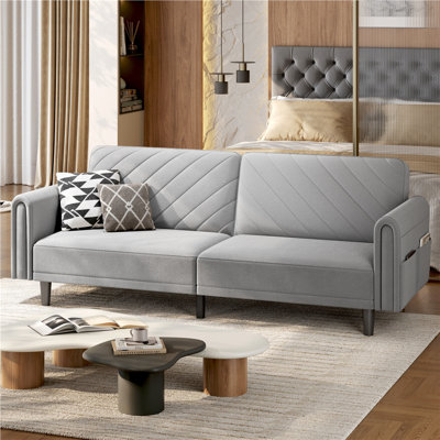 3-Seater Sofa Bed With Adjustable Backrest