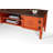 Stylish TV Unit in Orange, 59.1 x 15.7 x 19.7 inches | 100% MDF with 10 mm Thickness, Spruce Wooden Top & Hornbeam Legs | Features 1 Door (15.4 in) & Shelf (14.8 x 11.8 x 11.8 in) | Perfect for Traditional Living Rooms-188323933