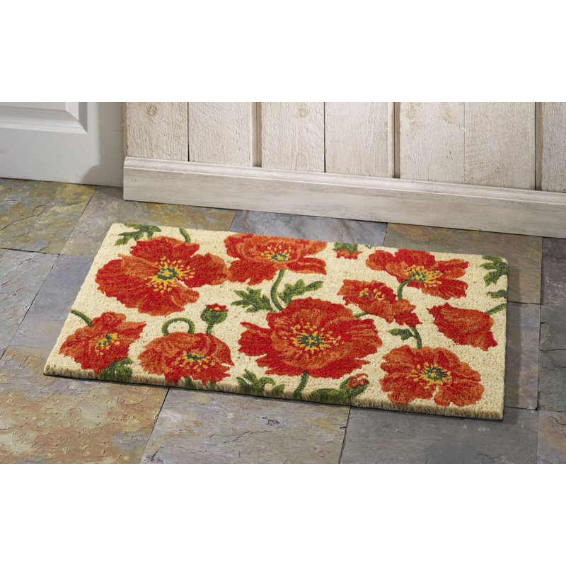 Red Poppies Outdoor Doormat