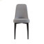 Ensemble de table de salle à manger 55 po en MDF moderne pour 4 personnes, ensemble de table et de chaises avec pieds en métal noir pour cuisine, plateau de table rectangulaire blanc industriel et chaises de salle à manger rembourrées en polyuréthane épais-67009530