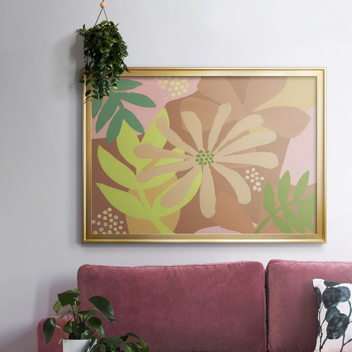 Winston Porter Neutral Blooms II Framed On Canvas Print | Wayfair