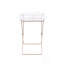 Table-plateau en acrylique et cuivre transparent Cercie
