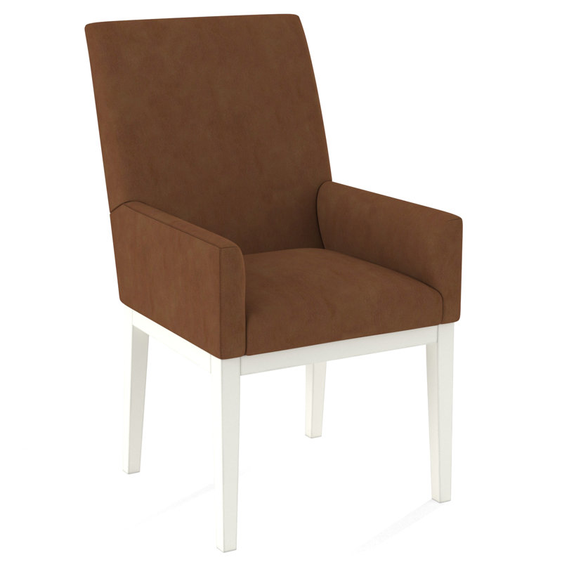 Upholstered Arm Chair, Applause Bravo, White