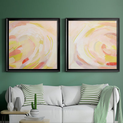 " Sunburst Blossom I " 2 - Pieces