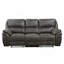 Ensemble de canapé de salon moelleux 2 pièces avec canapé inclinable et causeuse gris-754873338