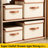 4 Pack Large Fabric Storage Bins with Lids, Foldable Storage Boxes with Lids for Organizing, Decorative Storage Boxes with Handles for Home, Bedroom, Closet, Office-310203957