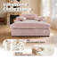 Canapé-lit intérieur rembourré 56 po avec 3 coussins 56 po Corduroy-2068029726