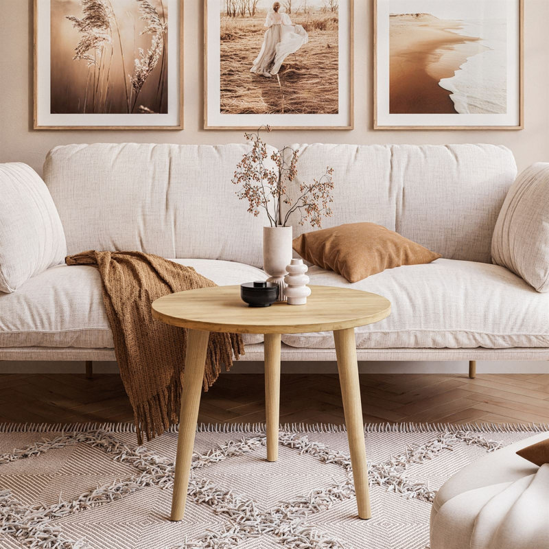Zack Coffee Table, Natural Wood