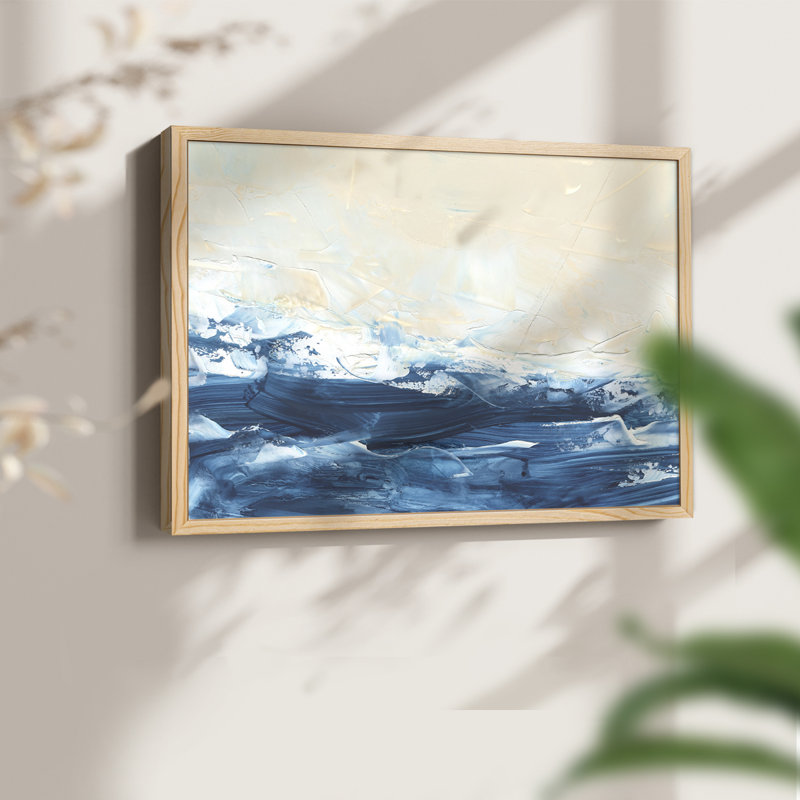 Wave after Wave III -Framed Print - Restickable