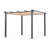 Condate: Aluminium Pergola 3x4m with Sliding Retractable Canopy, Beige-34797210