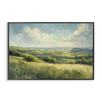  «Rolling Emerald Horizon», estampe numérique par Gina Kelly