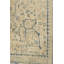 Tapis unique 9 pi 11 po x 13 pi 9 po des années 1940 Rose pâle / ivoire / bleu / taupe