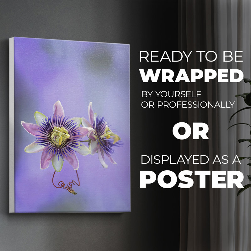 Exotic Flower Burst II - Impression sur toile seulement - NON CADRE, H 18 po x l 12 po