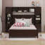 Lit plateforme double avec rangement double-1163661475