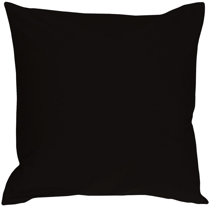 Housse et coussin à recouvrir carré Caravan, H 20 po x l 20 po x P 6 po, Noir