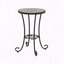 Table d'appoint de patio avec tablette