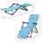 Outsunny Folding Chaise Lounge Chair For Outside, 2-In-1 Tanning Chair With Pillow & Pocket, Adjustable Pool Chair For Beach, Patio, Lawn, Deck, Blue-145796526