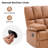 Batholo 43.3" Wide Manual Glider Upholstered Recliner-124005750