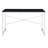 Tennos Contemporary 47"L Rectangular Vanity Desk in Black & Chrome