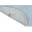 Solid Color Handmade Tufted Novelty 3'7" x 5'7" Cotton Area Rug in Blue/ Soft blue