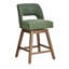 Tabouret de bar pivotant en similicuir Bisto-1251283863-1251283862