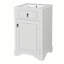 Meuble-lavabo de 20 pouces avec lavabo en céramique, porte à fermeture douce, tablette réglable et support de rangement fixé à la porte - idéal pour les petites salles de bain-236697623