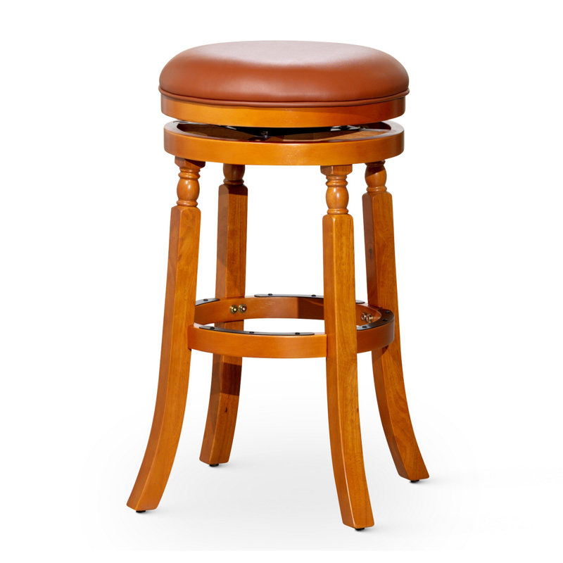 Tabouret Ramona, Brun naturel, Brun, Tabouret de bar (siège d'une hauteur de 30 po)