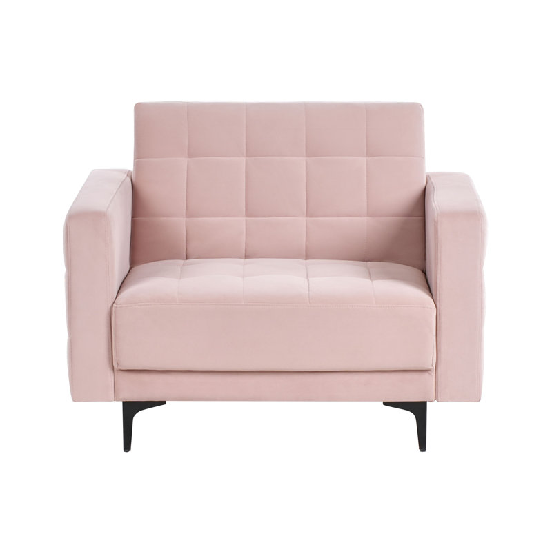 Armchair Chmura Velvet, Pastel Pink