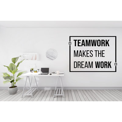 Think Positive Be Positive Quote Decal For Office Employee, Motivational Inspirational Teamwork Wall Decal Sticker Decor For Office