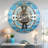 Wall Clock 24" Oversized for Living Room decor with Real Moving Gears England Collection-107103003