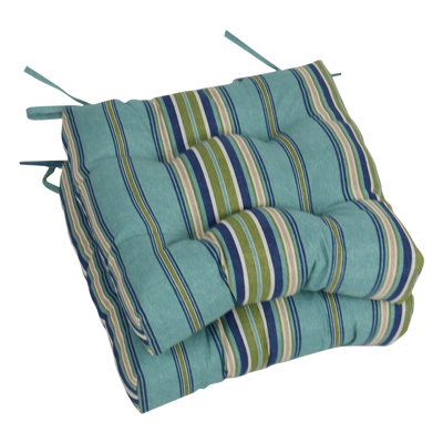 Ensemble de 2 coussins de chaise carrés de 16 pouces (ensemble de 2)
