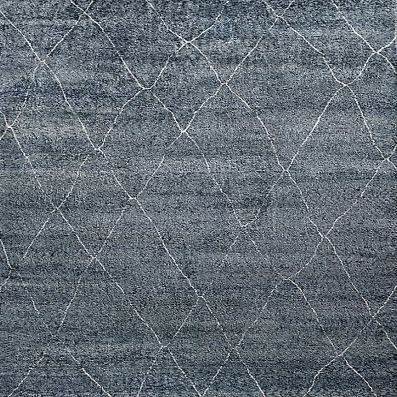 Tapis bleu Bouck, Carré 6 pi