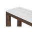 Durham Oak Wood with Grecian White Marble Top 72" Console Table