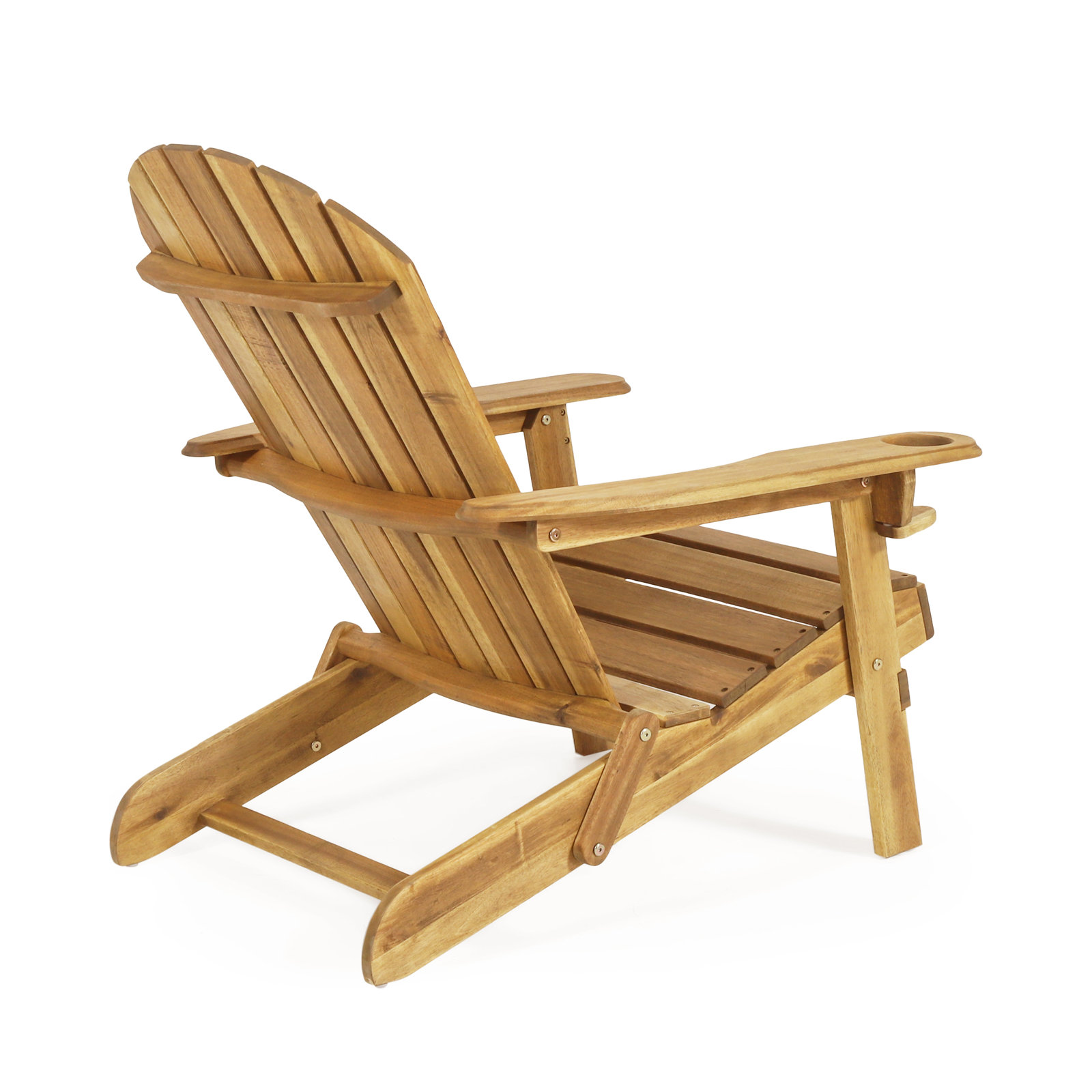 Teigan Acacia Outdoor Adirondack Chair, Teak