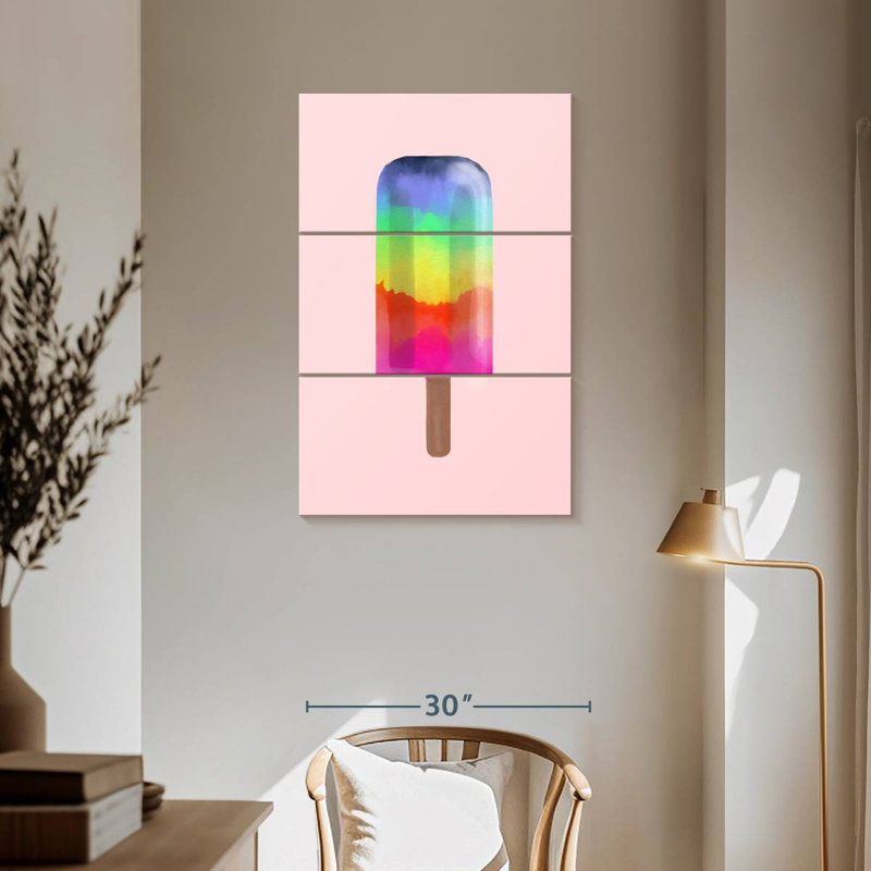 Yarlin Rainbow Popsicle, 57" H x 36" W