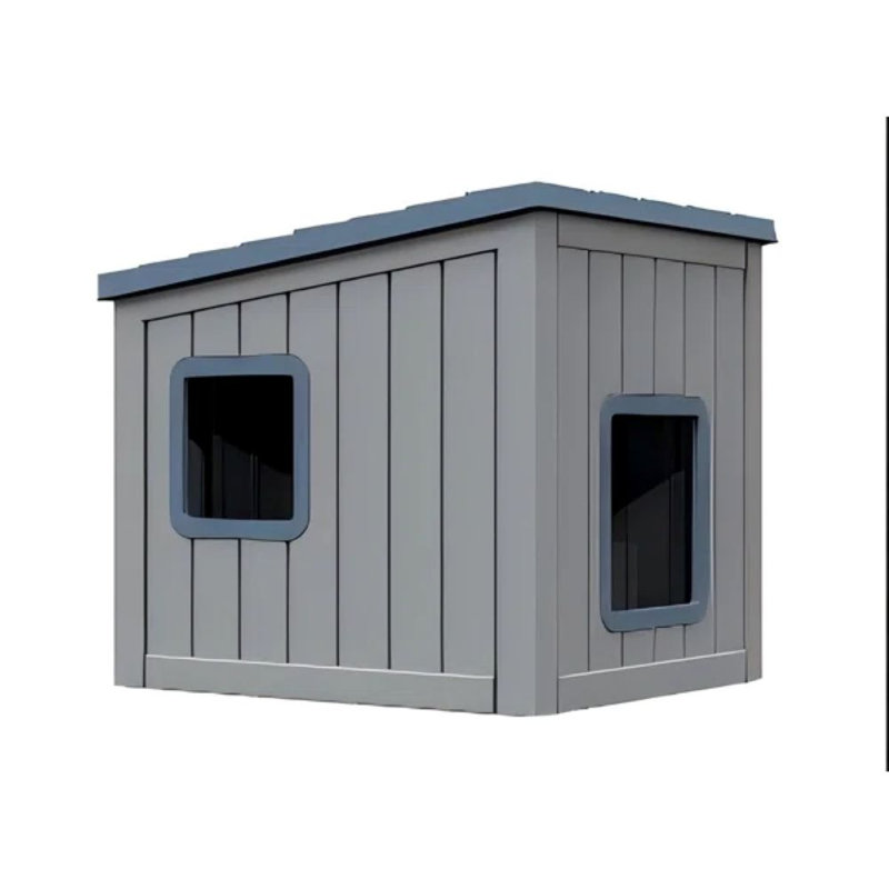 Outdoor Cat House,Insulated Cat Shelter With Roof, Resin, For Cats, Small Animals, Blue