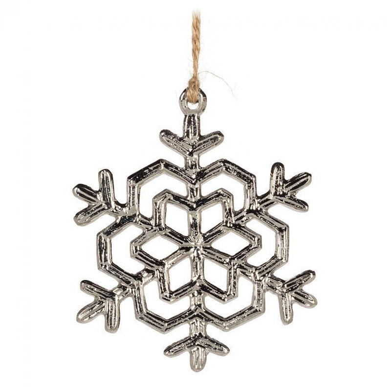 Ornement simple en forme de flocon de neige