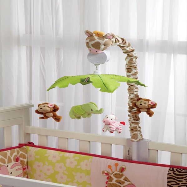 Sammy & Lou Musical Baby Crib Mobile - Safari Adventure