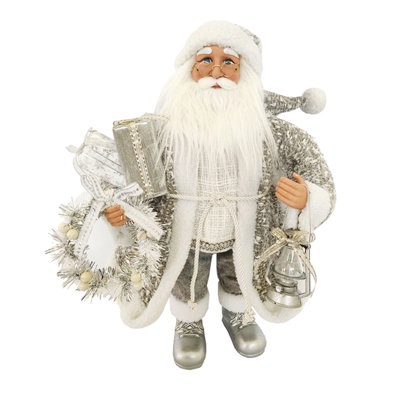 24" Silver Tidings Santa