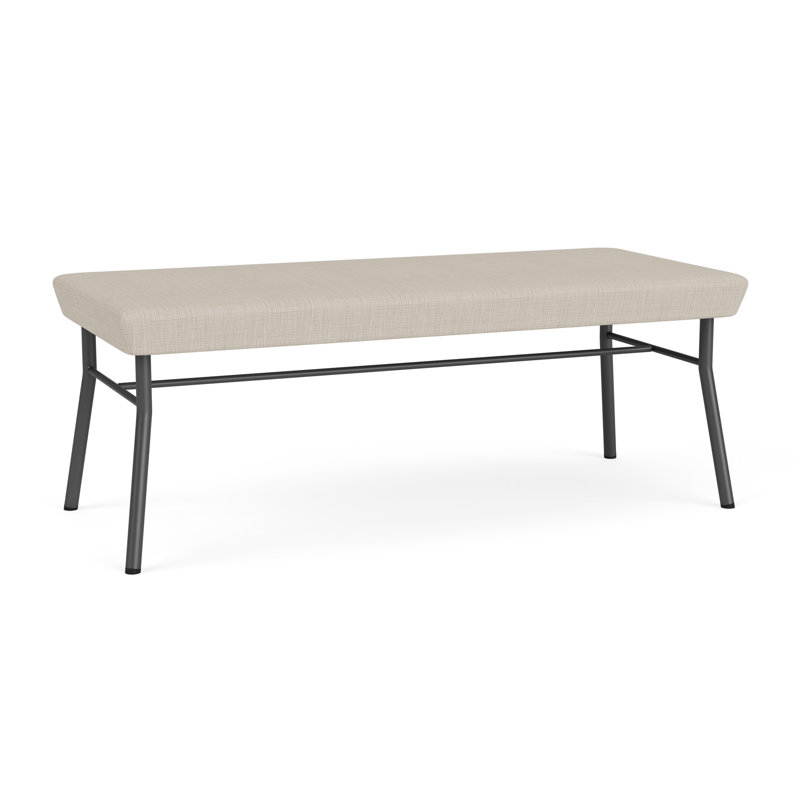 Banc en métal 2 places Chat, Gris anthracite, Modena blé