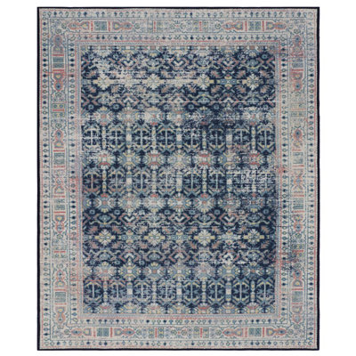 Tapis bleu area Adelle