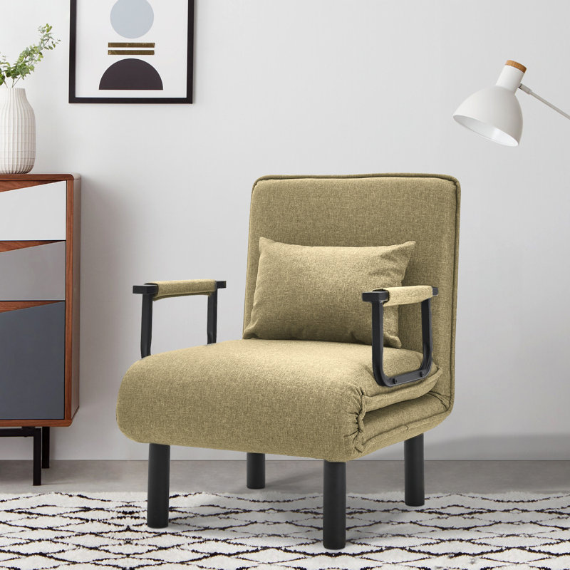 Shana Upholstered Accent Chair, Khaki