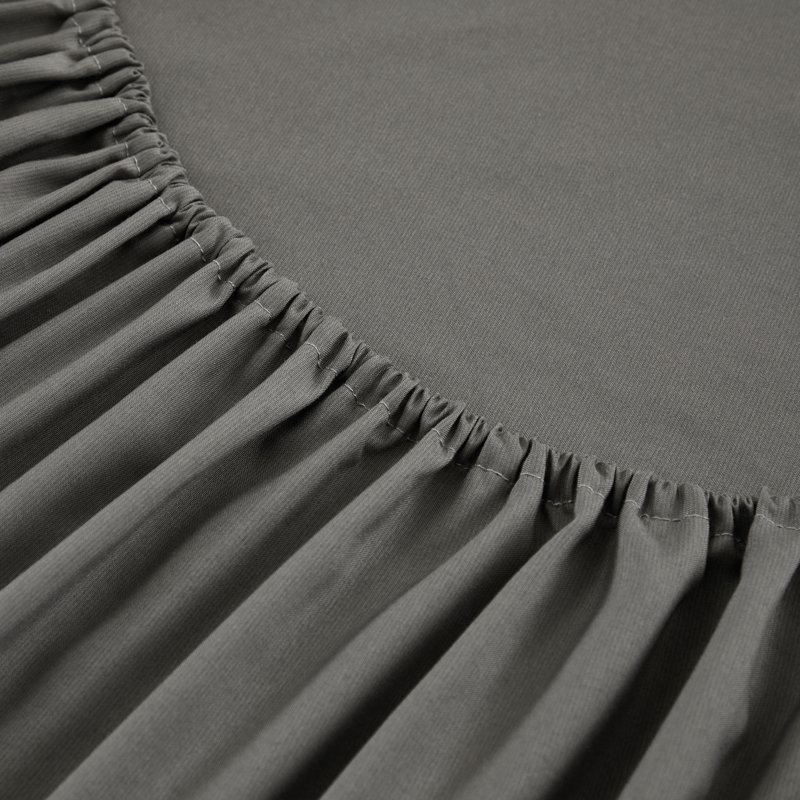  Microfiber / Polyester Sheet Set, Full Sheet Set with Fitted Sheet and 2 Pillowcases, Dark Gray