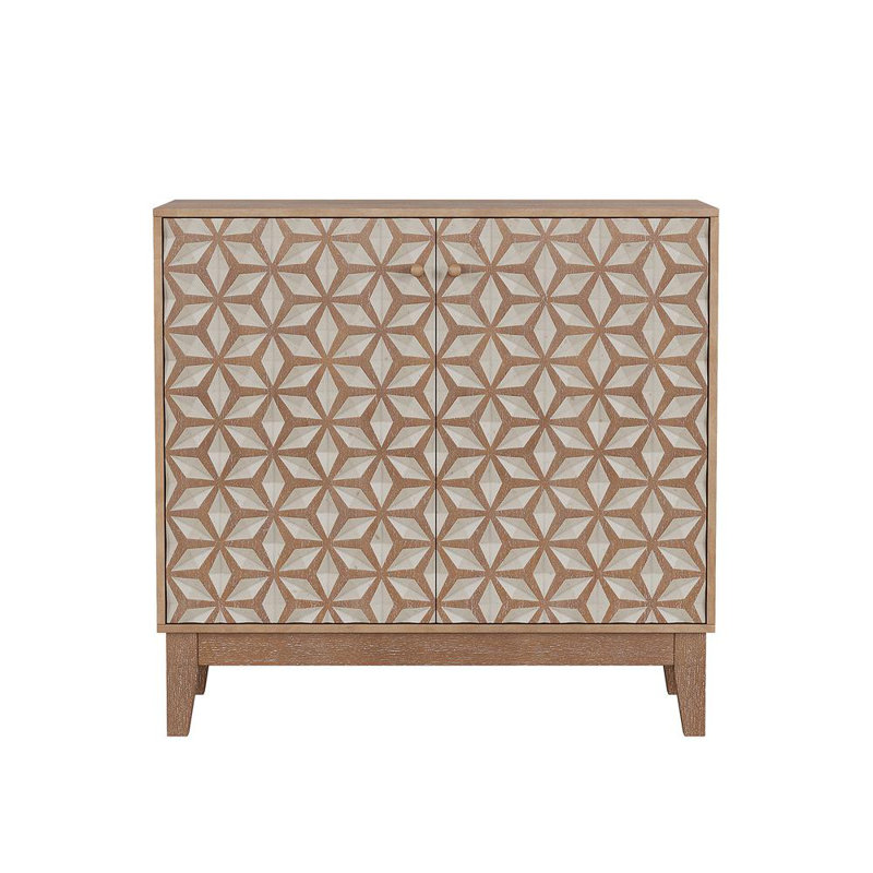 31.5-inch geometric design sideboard