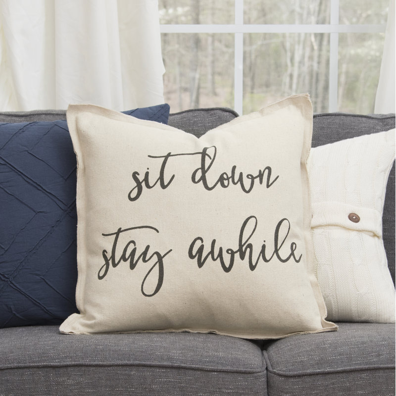  Cotton Throw Pillow